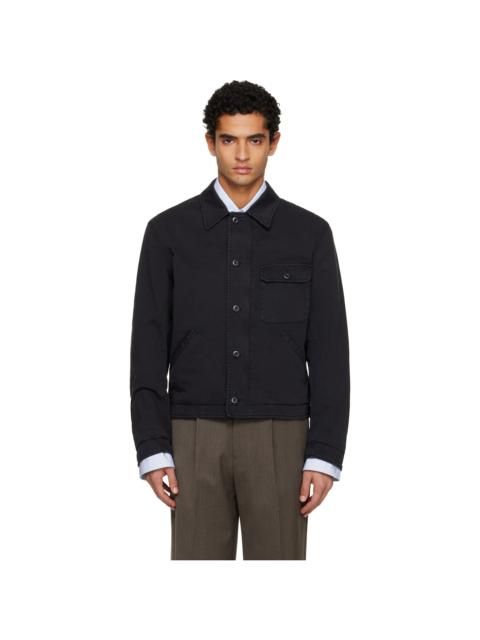 Tonywack Black Garment-Dyed Cotton Deck Denim Jacket