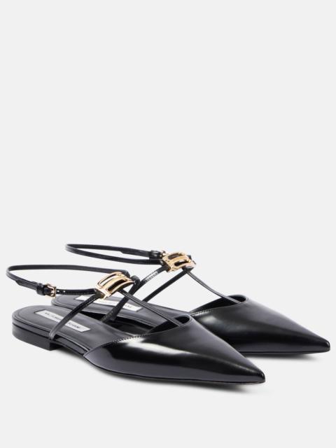 Victoria Beckham leather ballerina shoes