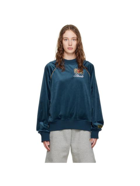 Rhude Navy Embroidered Sweatshirt