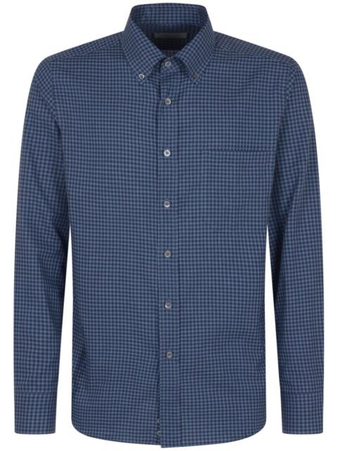Canali check-print shirt