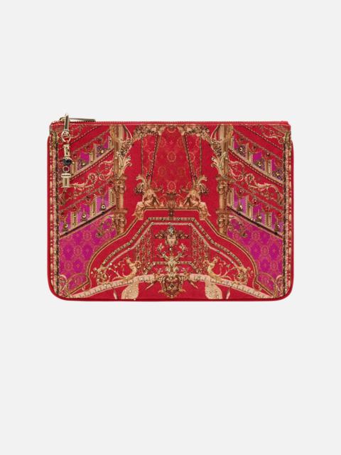 CAMILLA SMALL CANVAS CLUTCH
