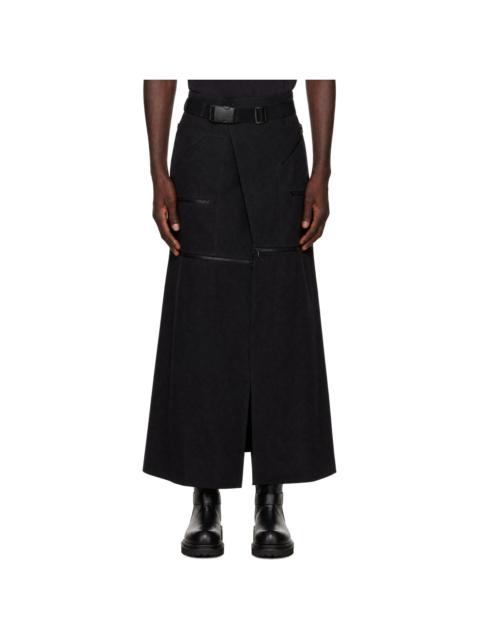Rick Owens Black Concordians Odetta Cargo Maxi Skirt