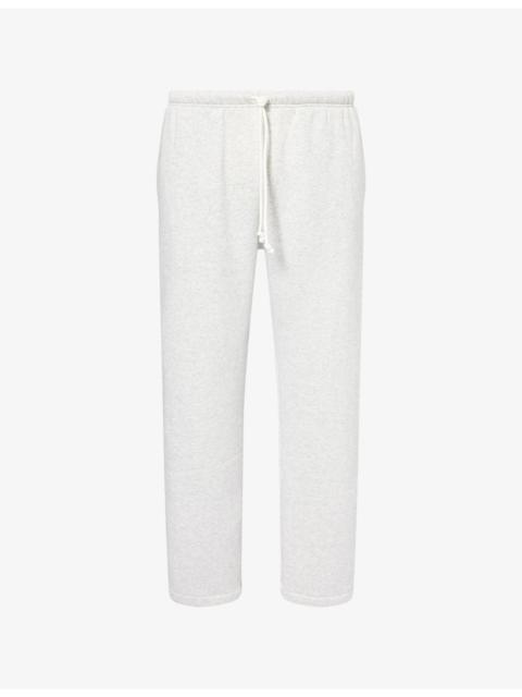 SKIMS Lounge Straight-Leg Cotton-Fleece Jogging Bottoms