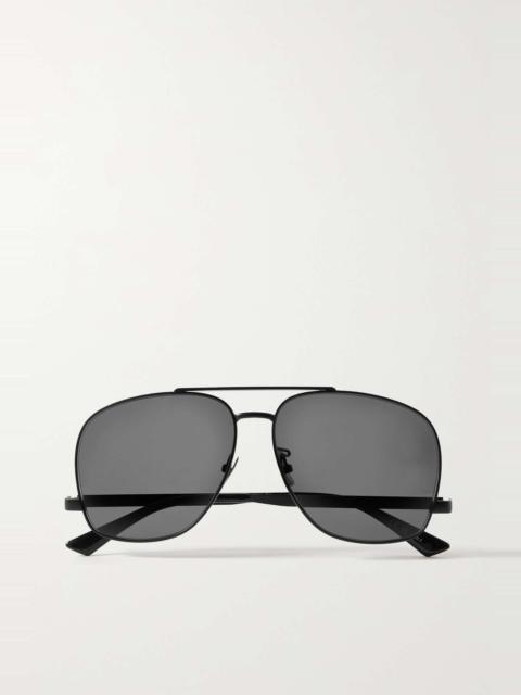 SAINT LAURENT Leon aviator-style metal sunglasses