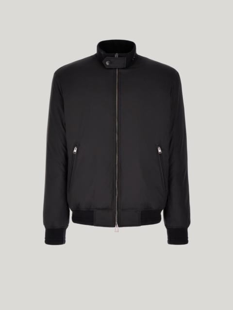 Canali CANALI NUVOLA BLACK PADDED TECHNICAL FABRIC BOMBER JACKET