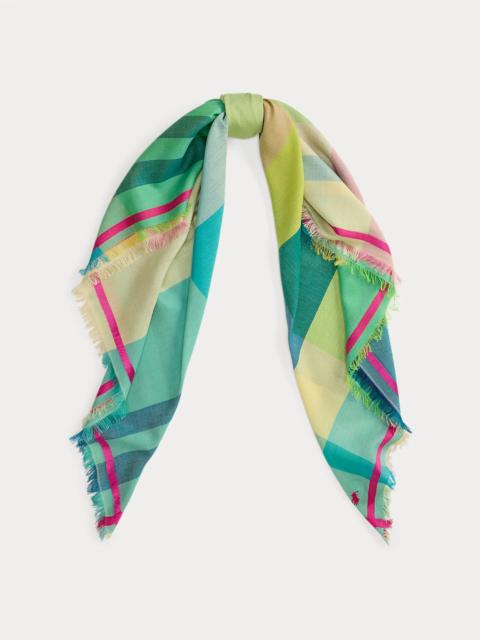 Polo Ralph Lauren Plaid Silk-Cotton Scarf