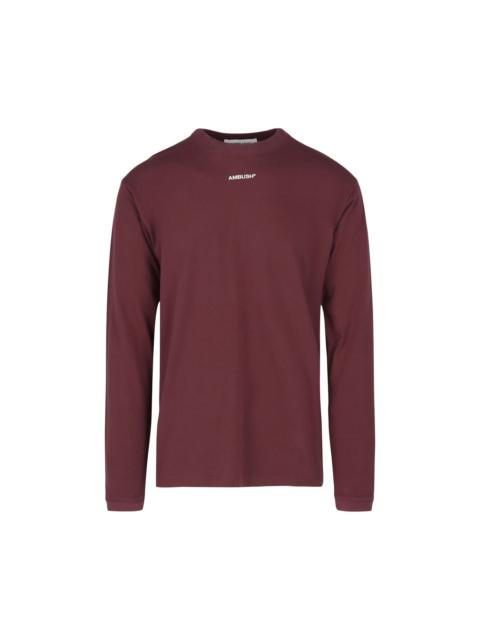 Ambush Long-Sleeve Logo Tee 'Wine'