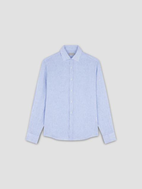 Paul & Shark LINEN SEERSUCKER SHIRT WITH FRENCH COLLAR