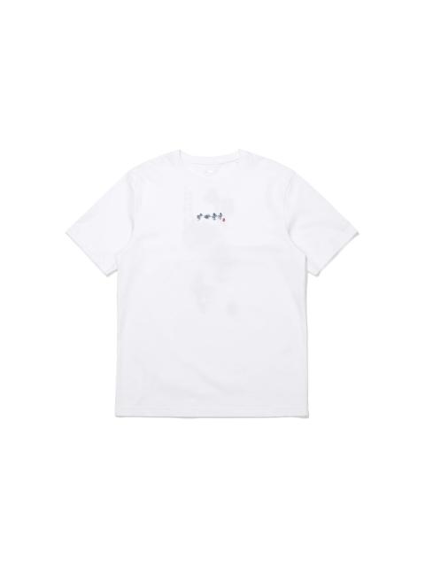 Li-Ning Li-Ning Graphic Printed T-Shirt 'White Blue' AHSS371-1