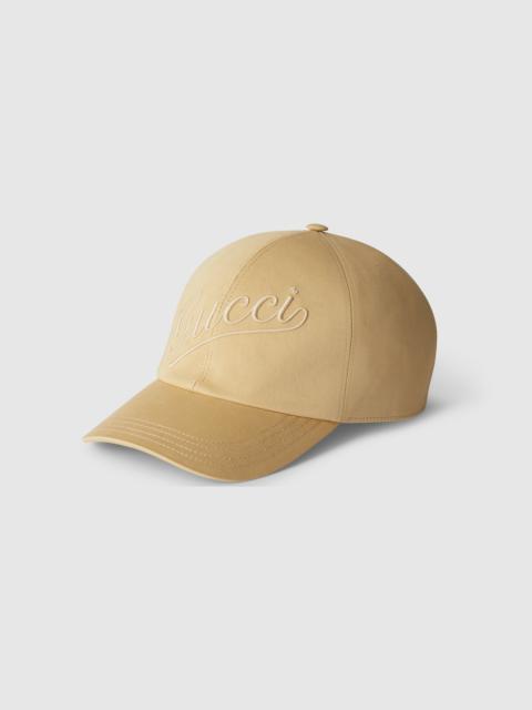 GUCCI Cotton baseball hat with embroidery