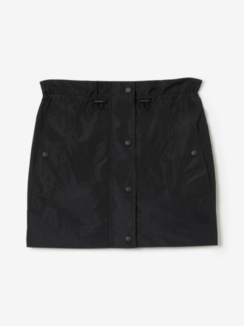 Burberry Press-stud Taffeta Mini Skirt
