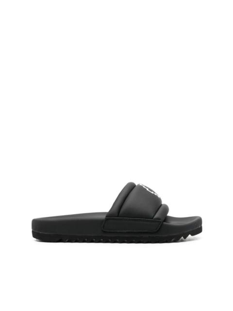 Marcelo Burlon County Of Milan logo-print padded slides