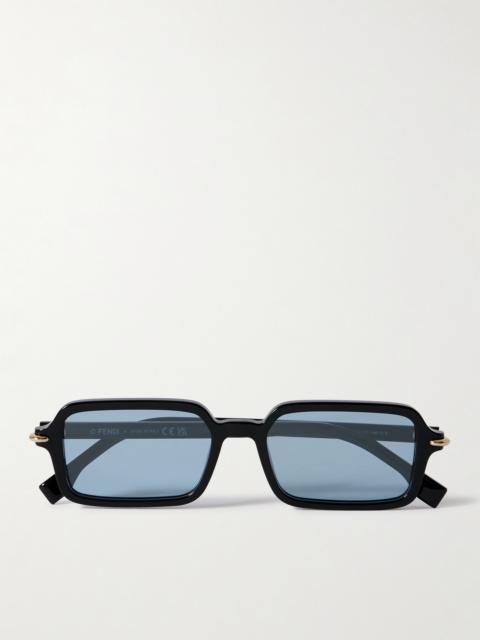 FENDI Selleria Rectangle-frame Acetate Sunglasses