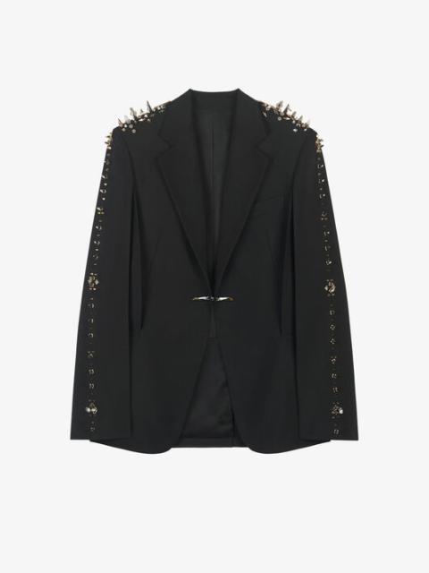 Givenchy JACKET IN WOOL AND MOHAIR WITH STUDS
