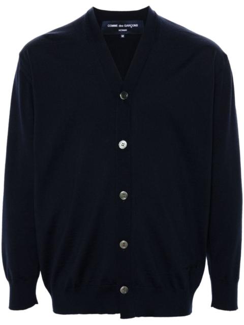Comme des Garçons Homme logo-embroidered wool cardigan