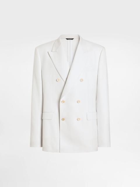 Dolce & Gabbana Sicilia light double-breasted viscose jacket