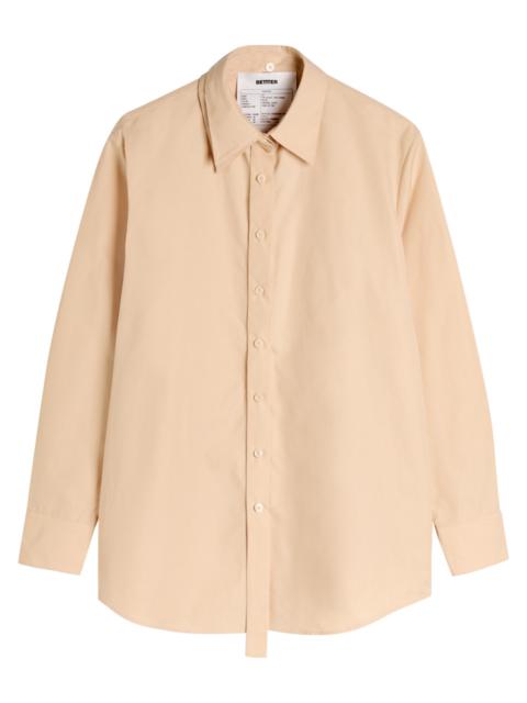 BETTTER Bettter Ambrose Layered-effect Cotton-poplin Shirt