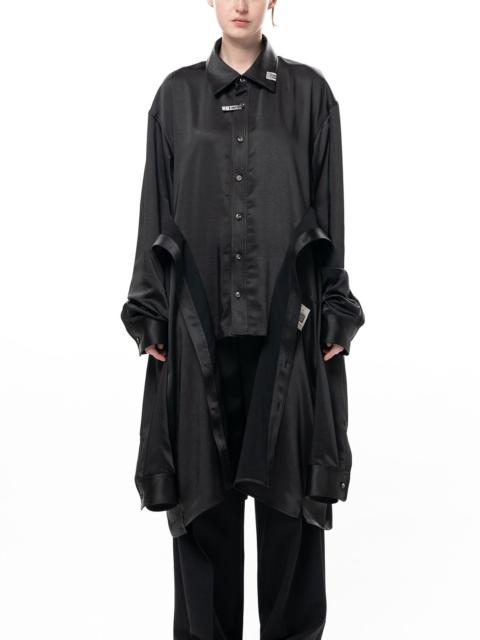 Maison MIHARAYASUHIRO Combined Satin Shirt Dress
