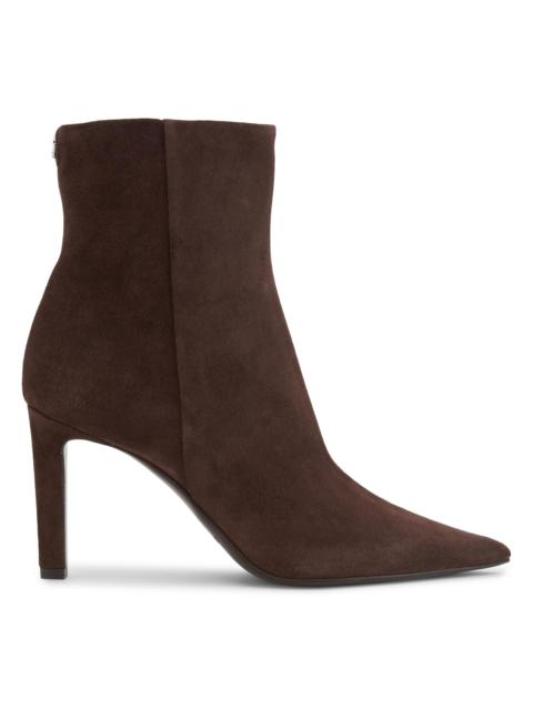 JIMMY CHOO Women's Frankie 85MM Velvet Suede Booties - Chocolate