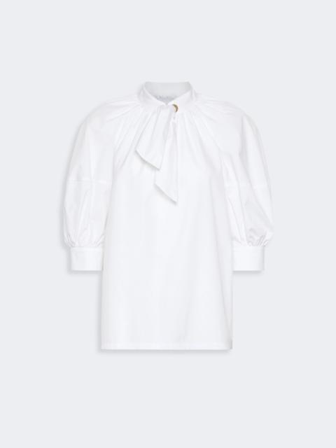 Max Mara QUINOA Oversized cotton poplin shirt - WHITE