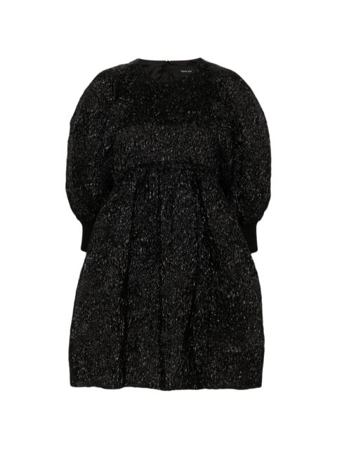 Simone Rocha crushed-cloquÃ© puff-sleeves dress
