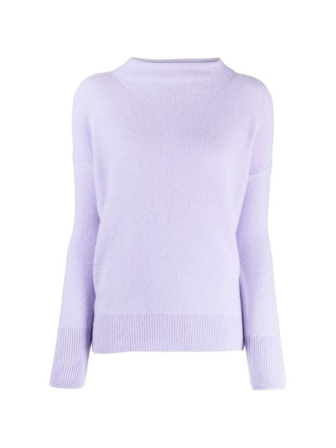 mock-neck cashmere jumper