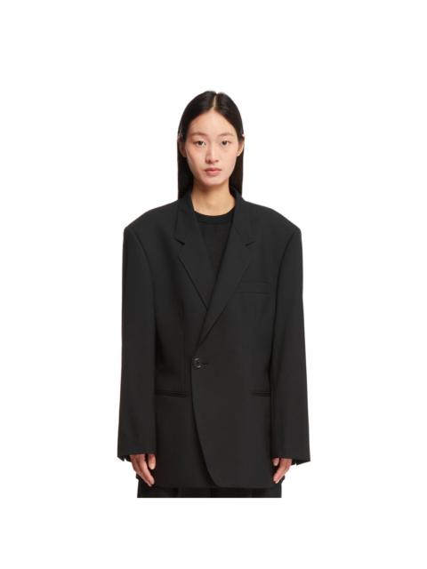 armarium Black Wool Oversize Double-Breasted Blazer