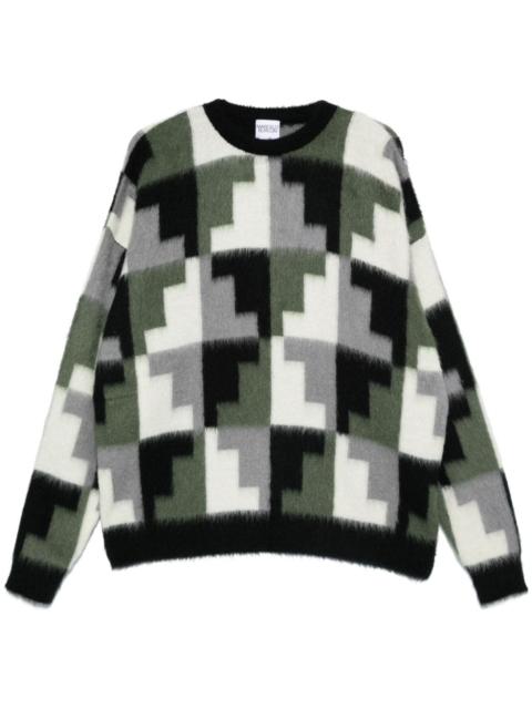 Marcelo Burlon County Of Milan Aop Damier sweater