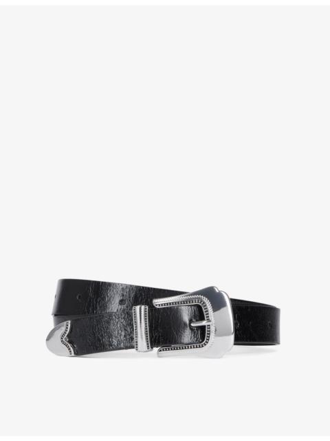 The Kooples Buckle-embellished leather belt