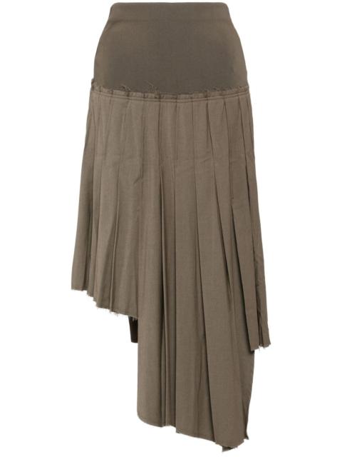 rokh ribbed pleated skirts
