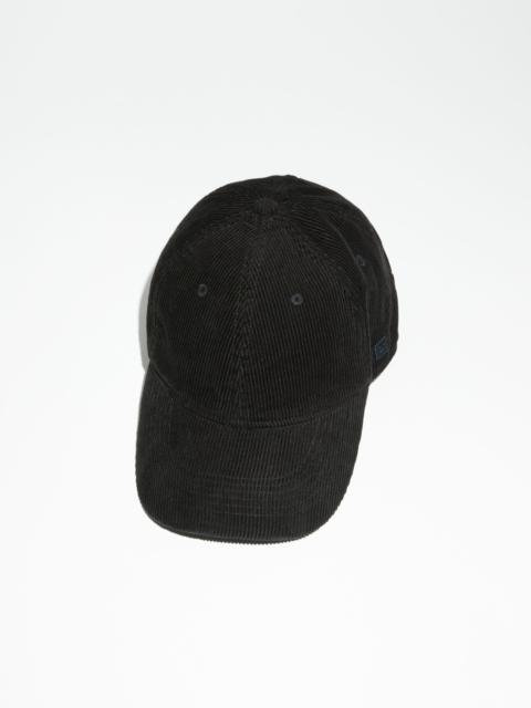 Acne Studios Micro Face patch cap - Black