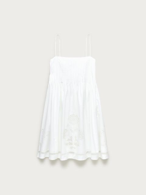 J.CREW Pintuck mini dress in cotton poplin