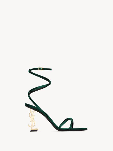 SAINT LAURENT OPYUM SANDALS IN PATENT LEATHER