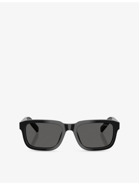 Prada PR D16S Square-Frame Acetate Sunglasses