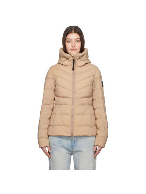 Canada Goose Tan 'Black Label' Clair Down Jacket