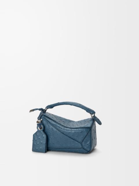 Loewe Mini Featherlight Puzzle bag in ostrich