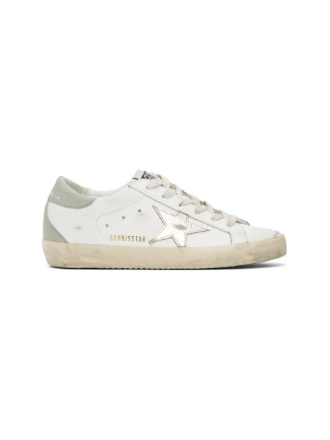 Golden Goose White Super-Star Classic Sneakers