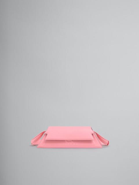 Marni MINI TRUNKOISE BAG IN SMOOTH LIGHT PINK LEATHER