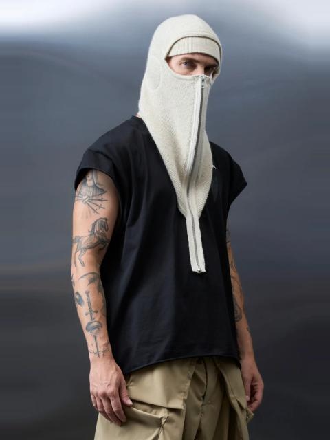 ACRONYM BK2-AK Zippered Baby Llama Balaclava White