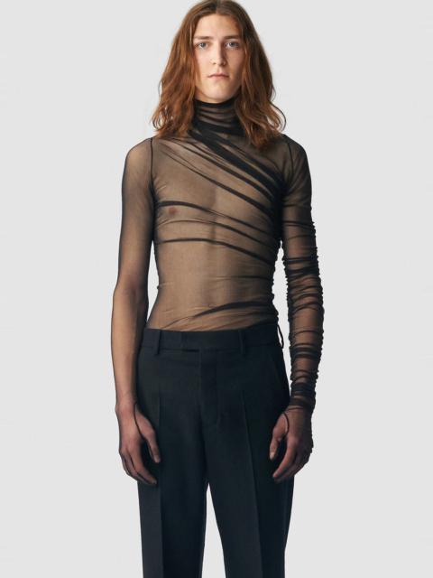 Ann Demeulemeester Nicolas Draped T-Shirt With Gloved Sleeves