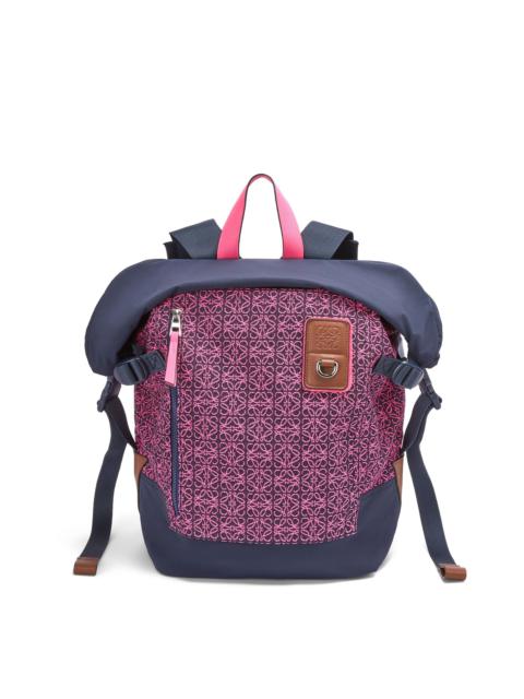 Loewe Roll Top backpack in Anagram jacquard and nylon