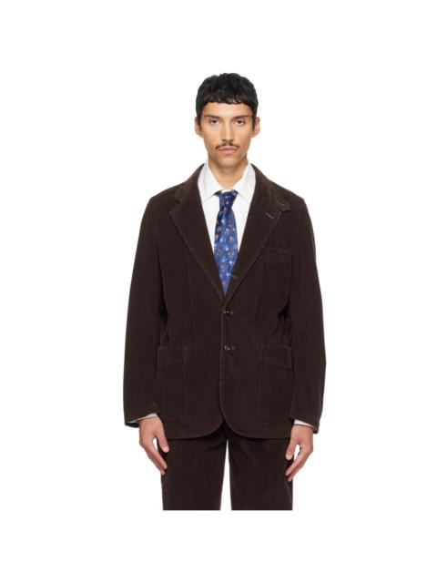 Drake's Brown Cotton Corduroy Games Mk. I Blazer
