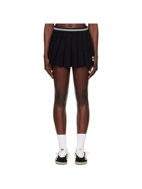 AMIRI Black MA Quad Pleated Miniskirt