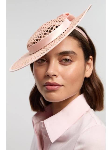 KAREN MILLEN Crochet Satin Bow Fascinator