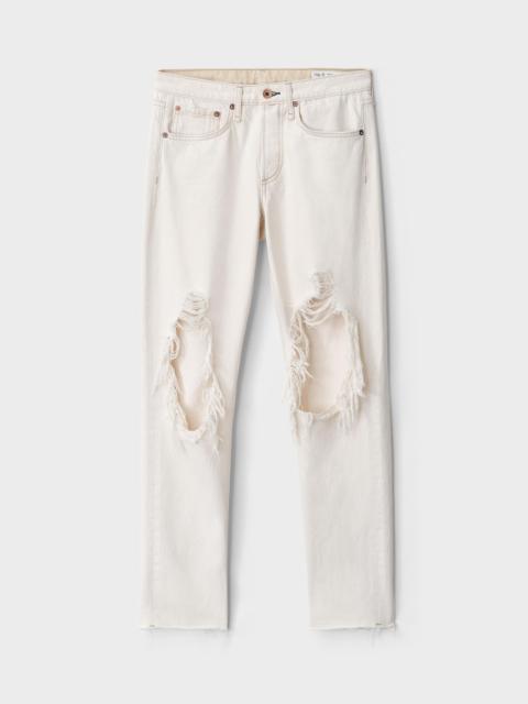 rag & bone Rosa Mid-Rise Boyfriend - Ecru