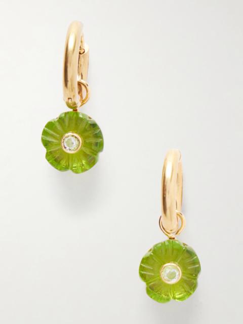 Jennifer Behr Lillian Gold-tone Crystal Earrings
