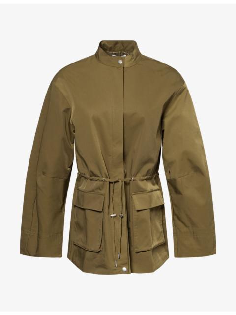 Reformation Callista High-Neck Woven Jacket