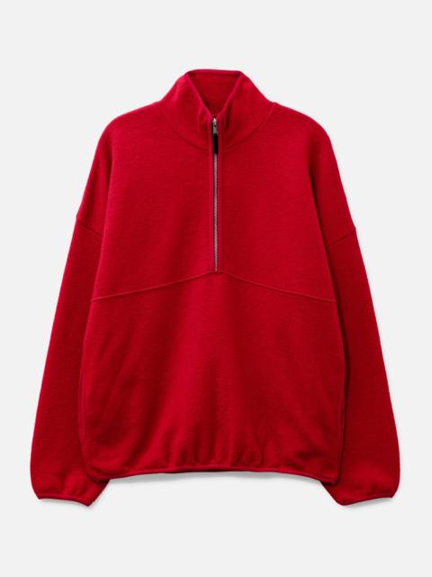 YOKE BOILED WOOL KNIT PULLOVER