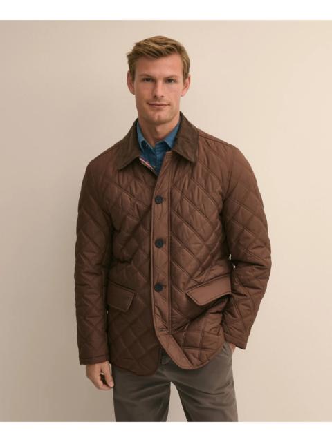 Brooks Brothers Diamond-Quilted Walking Coat