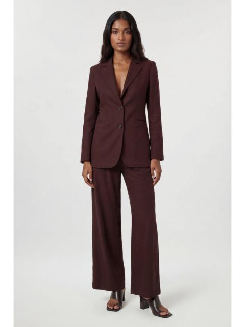 KAREN MILLEN Petite Tencel Blend Tailored Single Breasted Blazer